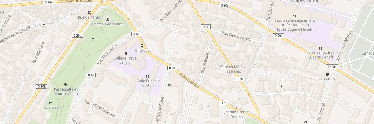 Plan du 33 Rue Girardot à Bagnolet