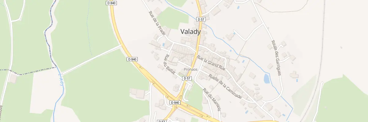 Plan du 5280 Valady à Valady