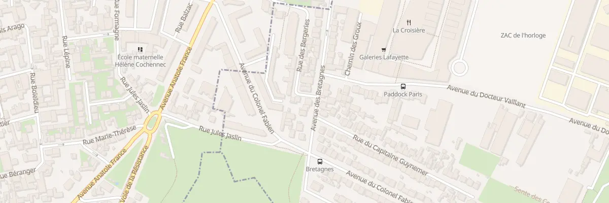Plan du 1 Rue Bergeries à Romainville