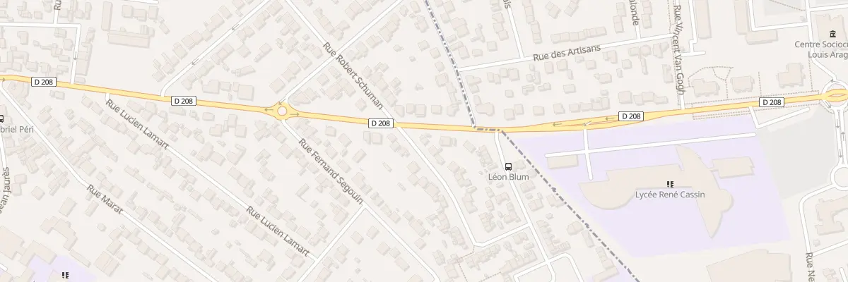 Plan du 93 Rue Robert Schuman à Arnouville