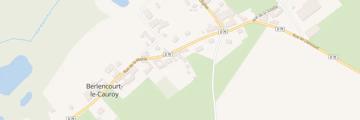 Plan du 125 Rue de la Mairie à Berlencourt-le-Cauroy