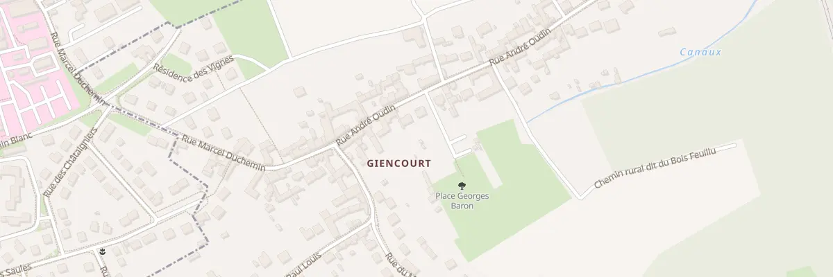 Plan du 8 Rue André Oudin à Breuil-le-Vert