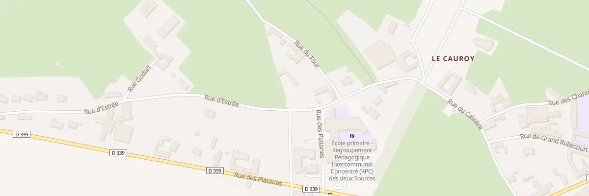 Plan du 74 Rue d’Estree à Berlencourt-le-Cauroy