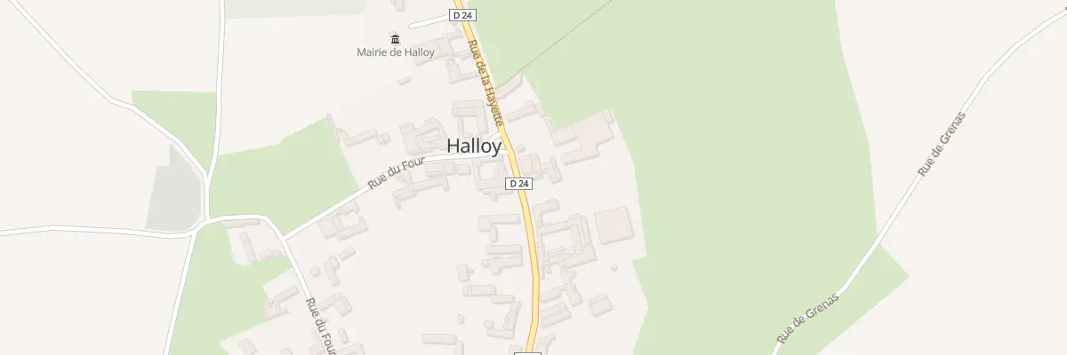 Plan du 1 Rue d’En Haut à Halloy