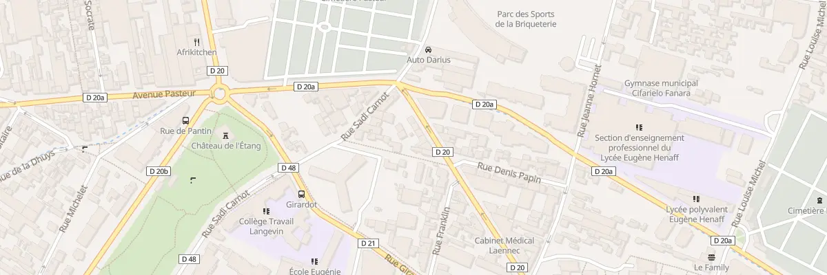 Plan du 12 Av de Stalingrad à Bagnolet