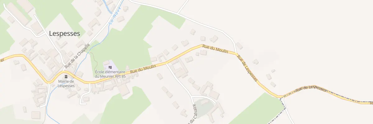 Plan du 23 Rue du Moulin à Lespesses