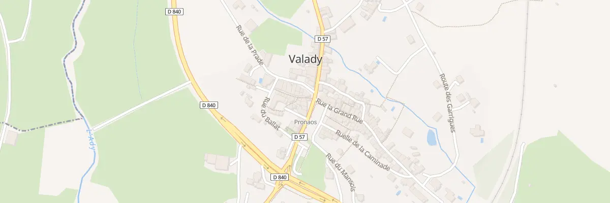 Plan du 5271 Valady à Valady