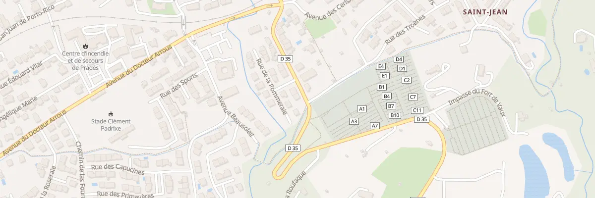 Plan du 18 Rue du Souvenir Français à Prades