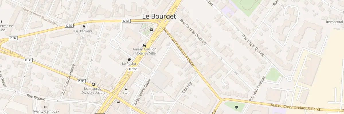 Plan du 3 All Andre Cadot au Bourget