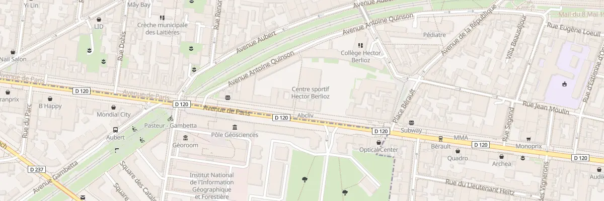Plan du 112 Av de Paris à Vincennes