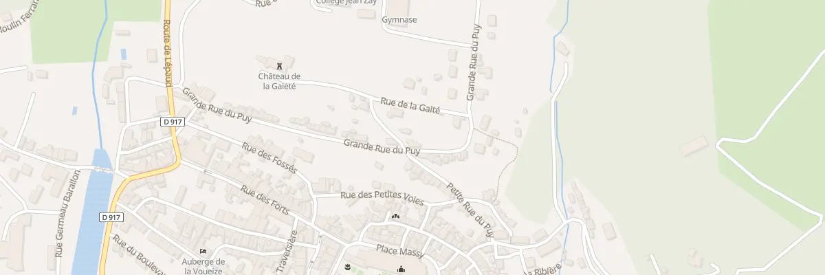Plan du 49 Gr Grande Rue du Puy à Chambon-sur-Voueize