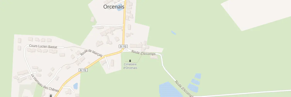 Plan du 3 Rte d’Arcomps à Orcenais