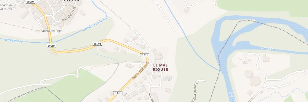 Plan du 2 Che du Languedoc à Catllar