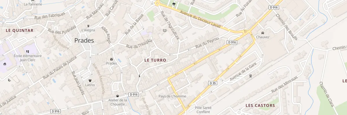 Plan du 20 Rue de Belfort à Prades