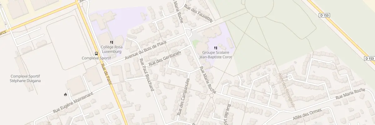Plan du 26 Rue Marie Roche à Lisses