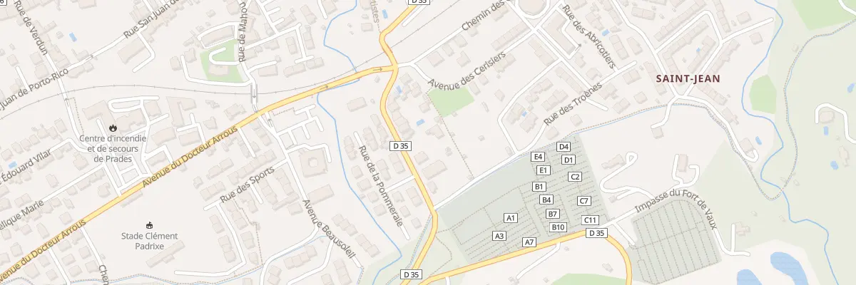 Plan du 9016 Rte de Clara à Prades