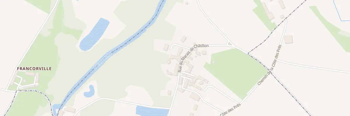 Plan du 10 Rue du Marais de Châtillon à Ondreville-sur-Essonne