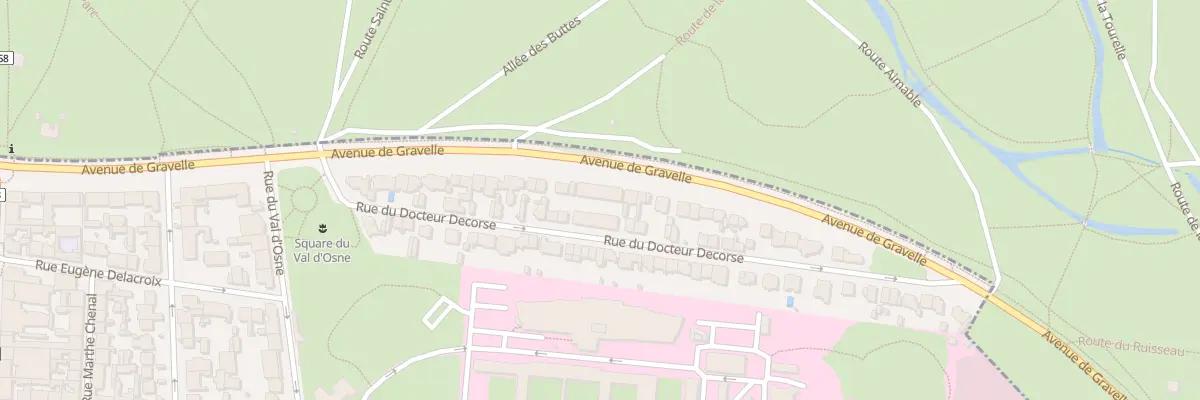 Plan du 25 Rue Docteur Decorse à Saint-Maurice