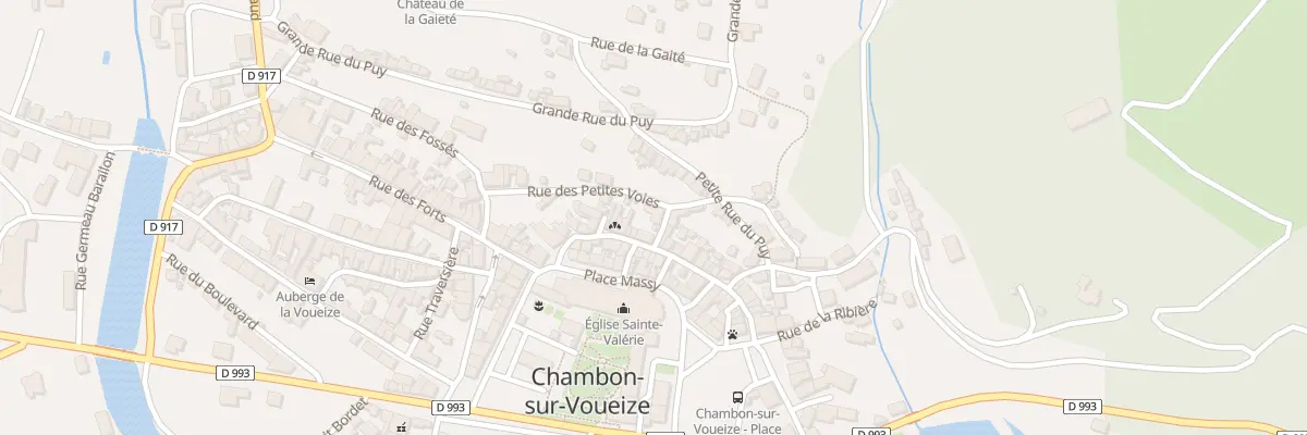 Plan du 3 Rue Passagere à Chambon-sur-Voueize