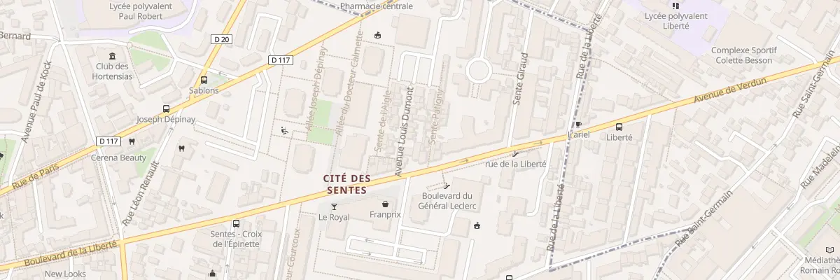 Plan du 63 Bd Gen Leclerc de Hauteclocqu aux Lilas