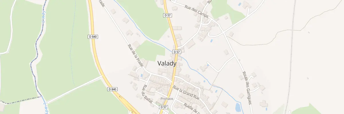 Plan du 5338 Valady à Valady