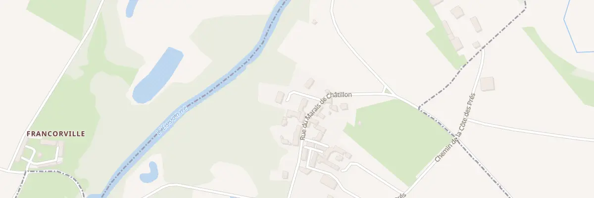 Plan du 14 Rue du Marais de Châtillon à Ondreville-sur-Essonne