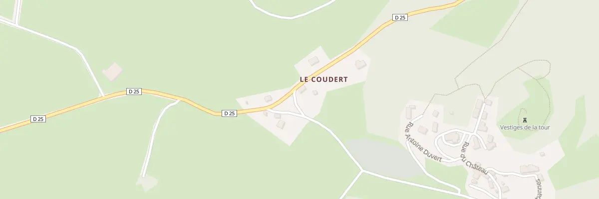 Plan du 4 Le Coudert à Sermur
