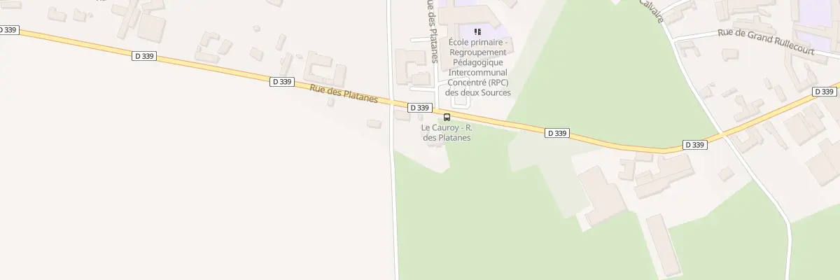 Plan du 331 Rue des Platanes à Berlencourt-le-Cauroy