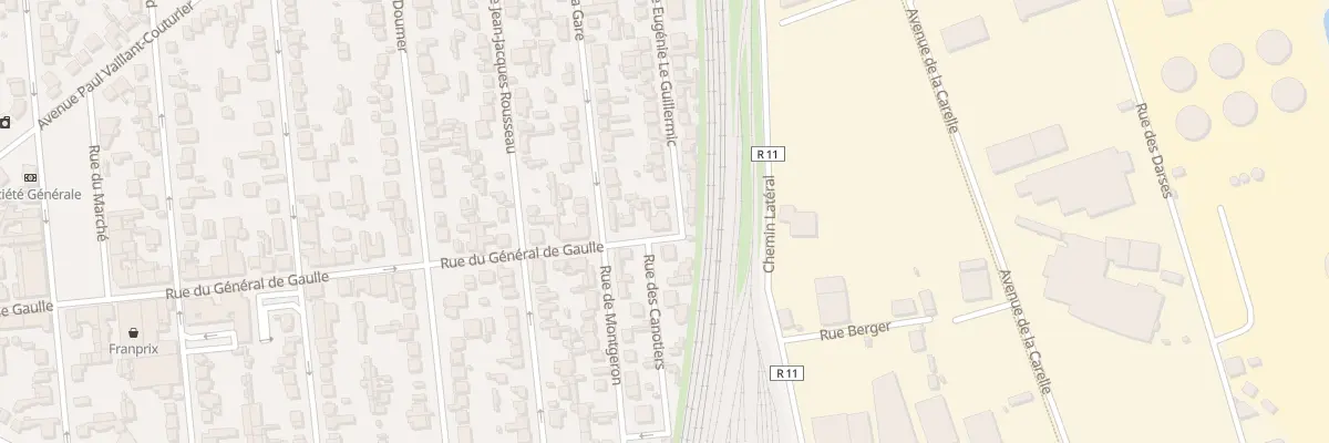 Plan du 2 Rue du Général de Gaulle à Villeneuve-le-Roi