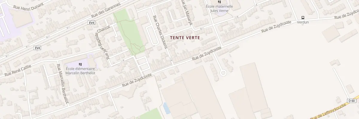 Plan du 539 Rue de Zuydcoote à Dunkerque