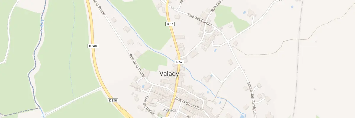 Plan du 5952 Valady à Valady