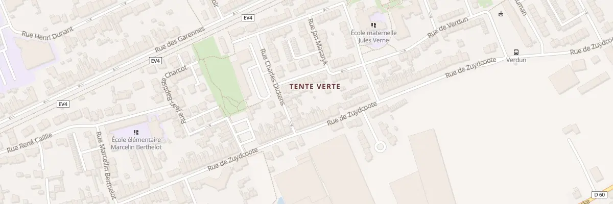 Plan du 551 Rue de Zuydcoote à Dunkerque