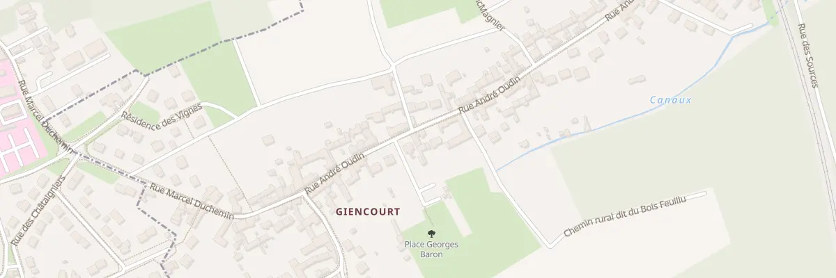 Plan du 12 Rue André Oudin à Breuil-le-Vert