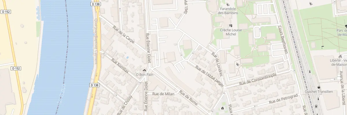 Plan du 1 Pl du Petit Pont à Alfortville