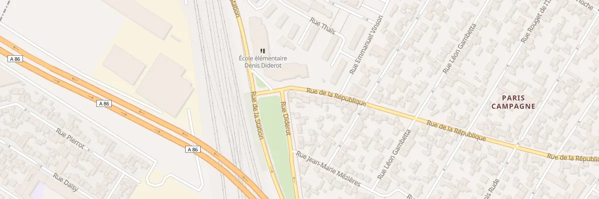 Plan du 241 Rue De La Republique à Drancy