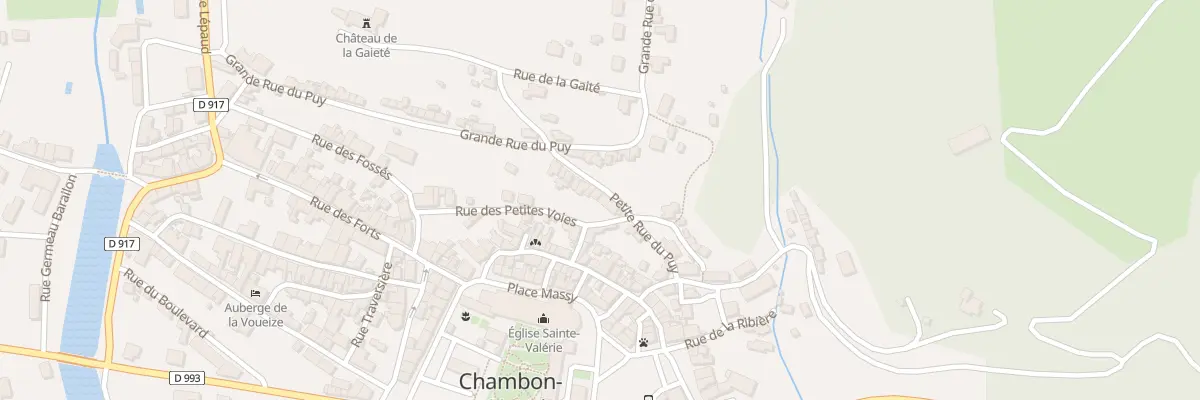 Plan du 13 Ptr Petite Rue du Puy à Chambon-sur-Voueize
