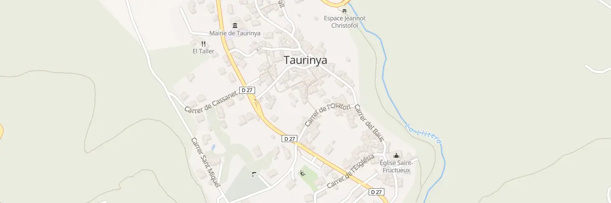 Plan du 109A Le Village à Taurinya