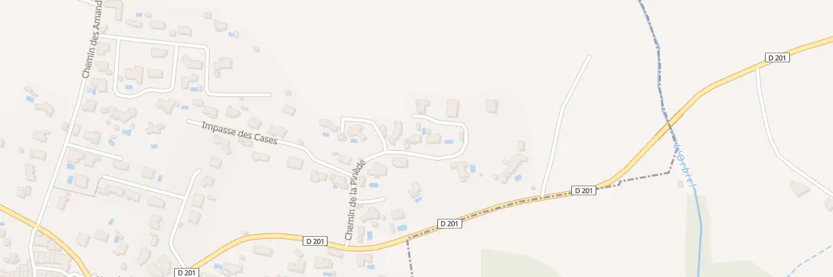 Plan du 6 Che de la Pinède à Villedubert