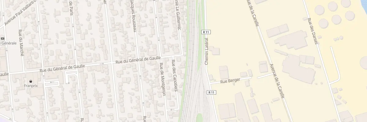 Plan du 1 Rue du Général de Gaulle à Villeneuve-le-Roi