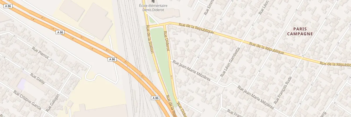 Plan du 56 Rue Jean Marie Mezieres à Drancy