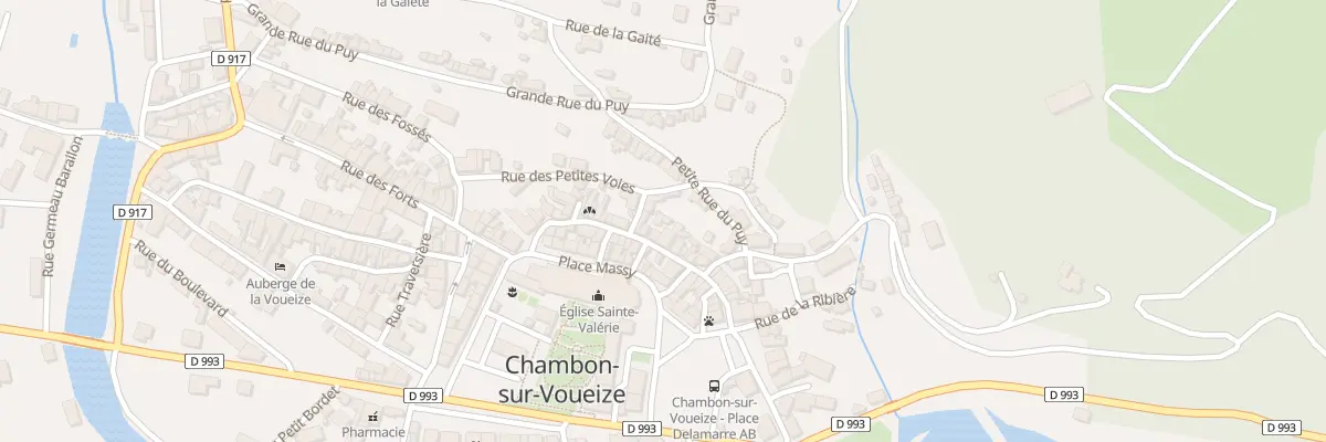 Plan du 25 Rue du Faubourg à Chambon-sur-Voueize
