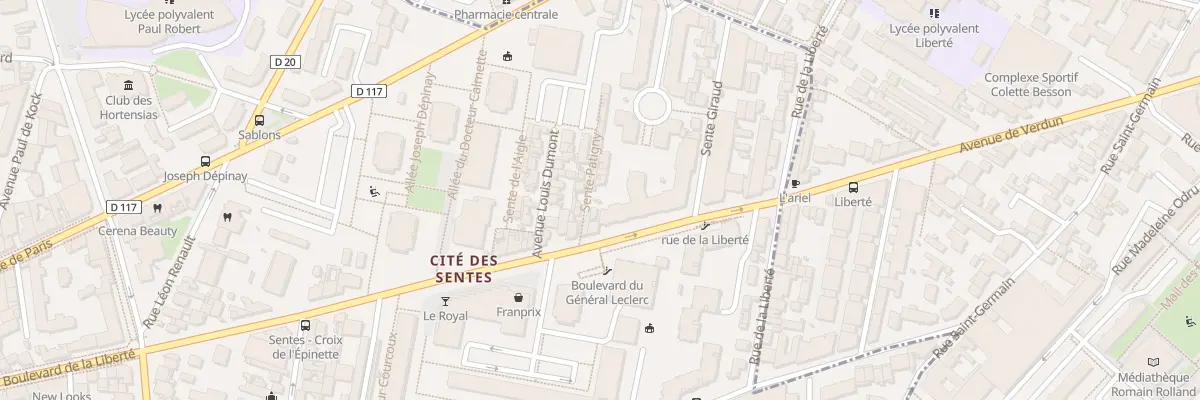Plan du 69 Bd Gen Leclerc de Hauteclocqu aux Lilas