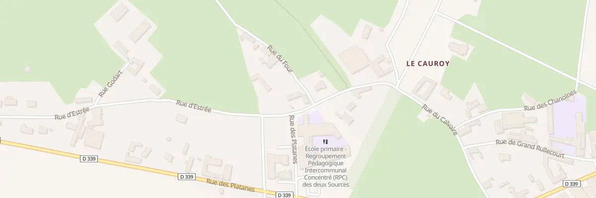 Plan du 15 Rue d’Estree à Berlencourt-le-Cauroy