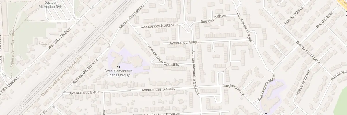 Plan du 9 Av Léon Grandfils à Gonesse
