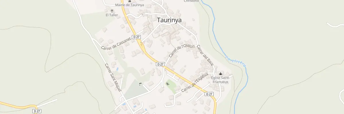 Plan du 81 Le Village à Taurinya