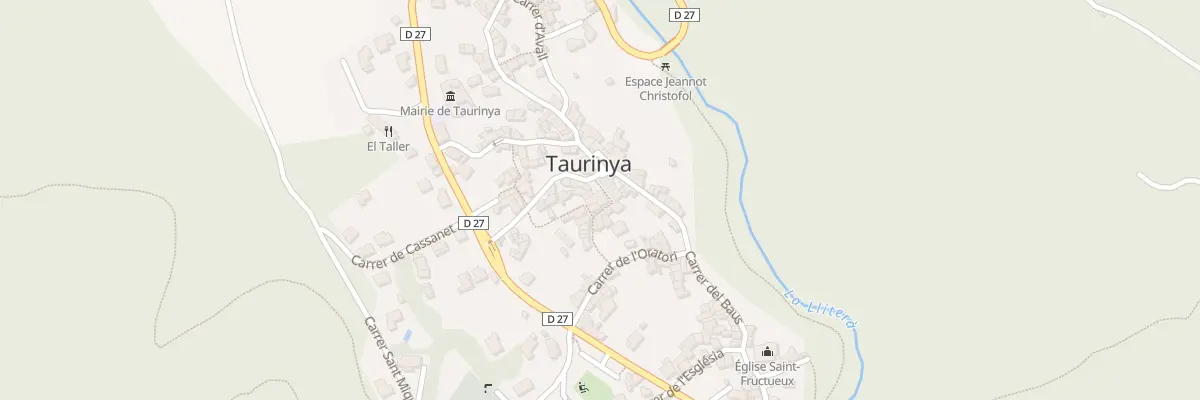 Plan du 93 Le Village à Taurinya