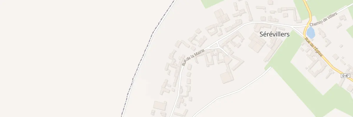 Plan du 42 Rue de la Mairie à Sérévillers