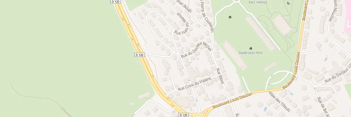 Plan du 3 Rue du Docteur Michel à Aurillac