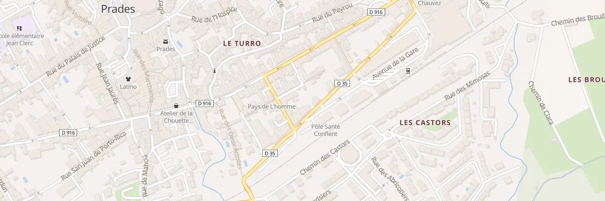 Plan du 21 Rue Gal Roques à Prades