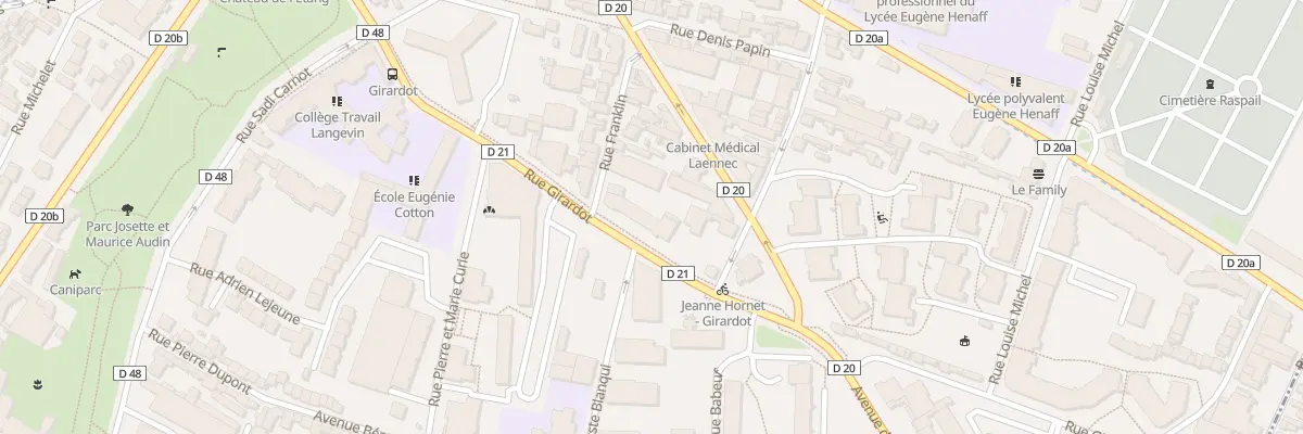 Plan du 43 Rue Girardot à Bagnolet